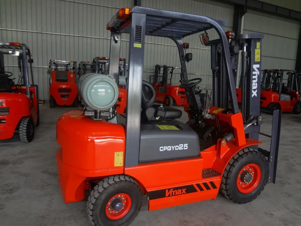 Loading 2500kg Power shift transmission 2.5Ton lpg  forklift with good quality forklift parts 2500kg LPG fork lift truck