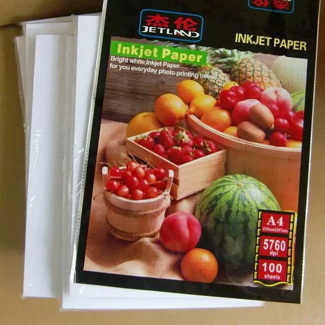 Premium Bright White Waterproof Resin Coated 240gsm High Glossy Photo Paper a4