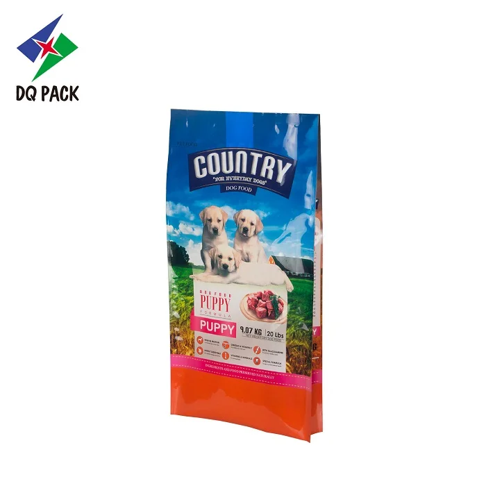 DQ PACK гибкая упаковка пластиковый пакет четырехсторонний герметичный мешок для корма собак