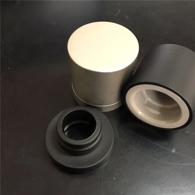 
30.1*24.6mm aluminum material plastic inserts metal lid easy open end gold bottle cap for perfume 