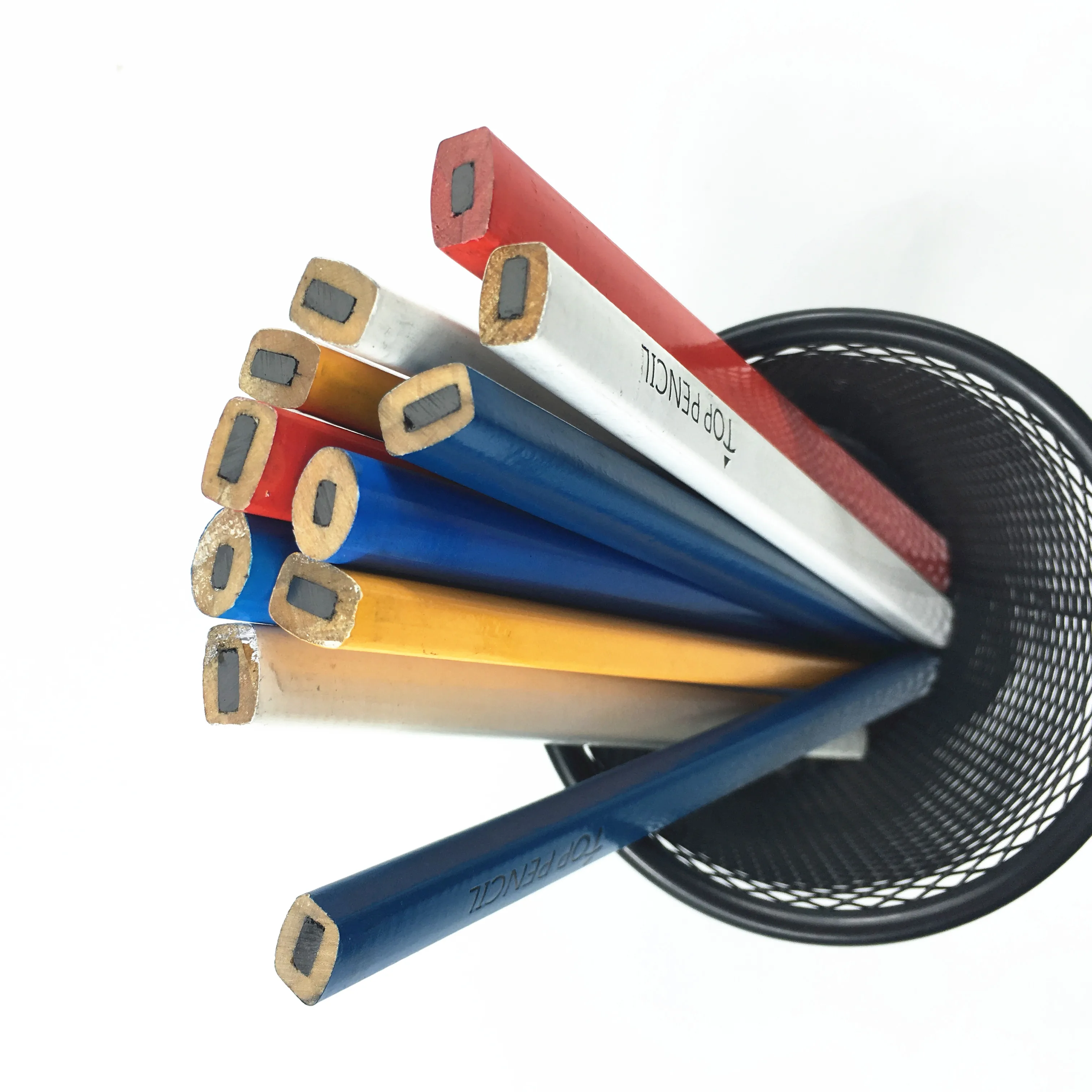 
Red Round Carpenter Pencils With EN71,ASTM,FSC Certificates 