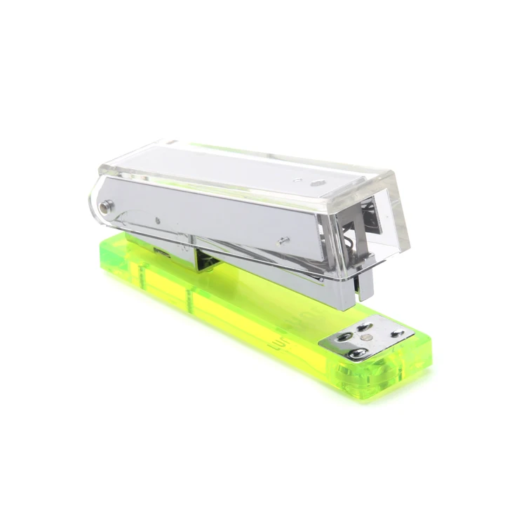 Оптовая продажа Уникальный дизайн Lucite канцелярский степлер для школы книги Sewe