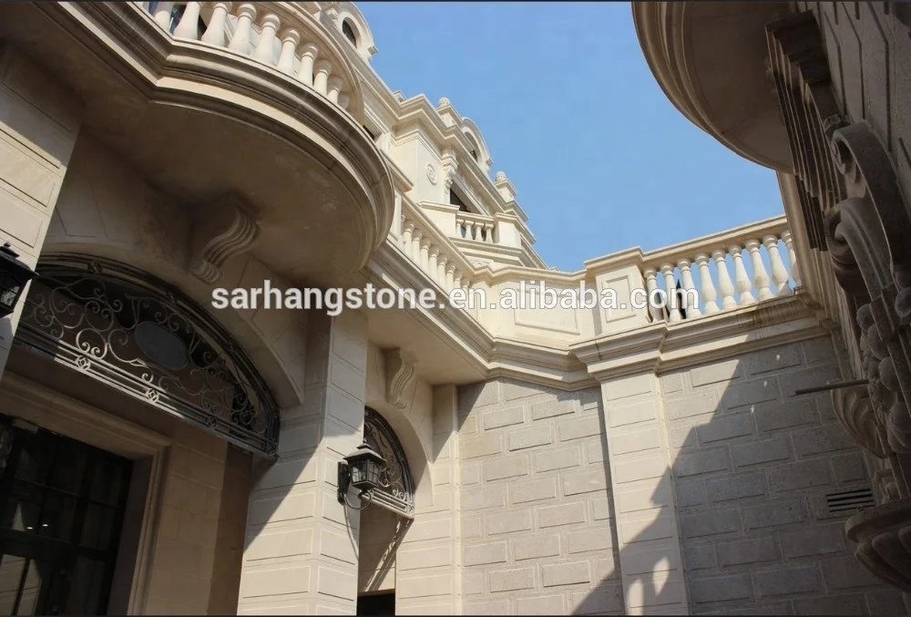 
Beige Limestone for exterior wall cladding 