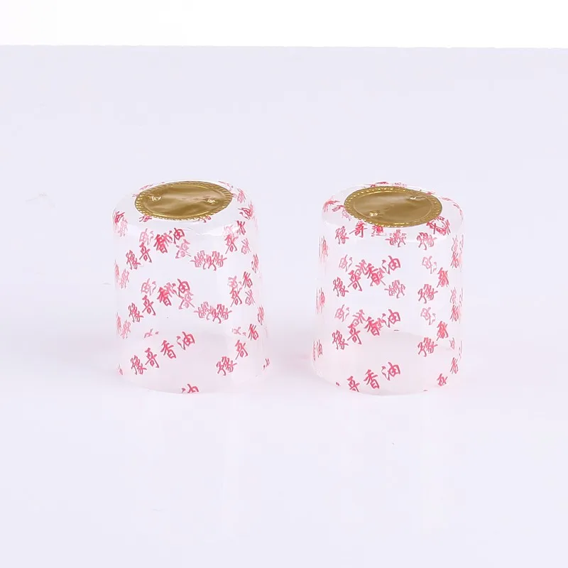 Transparent prefabricated heat shrinkable tape with pvc shrink film