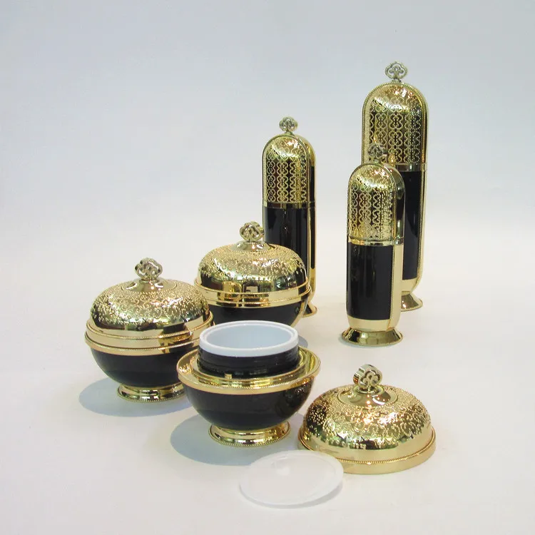 double wall pink cream jar lotion bottle 30g 50g 50ml 100 ml skincare acrylic cosmetic bottles