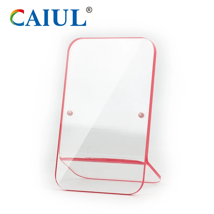 Magnetic picture frame block solid 4x6 Clear acrylic Standing Photo Frame