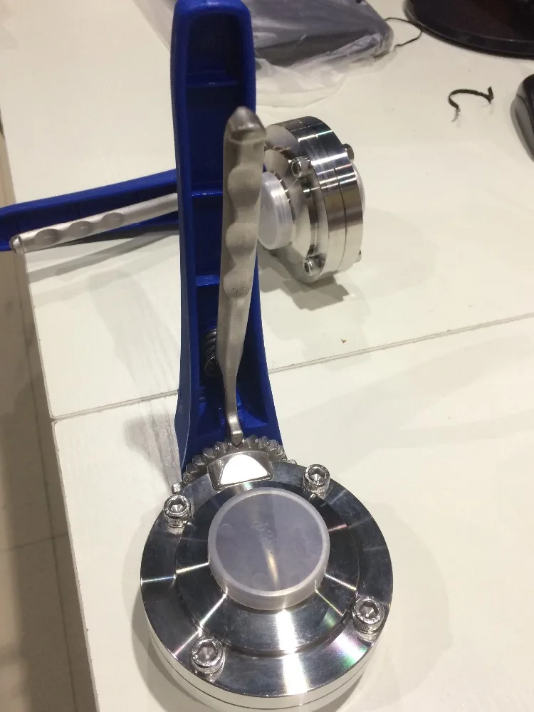 Wenzhou Sanitary Stainless Steel welded Thread end Butterfly Valve for food grade sanitary