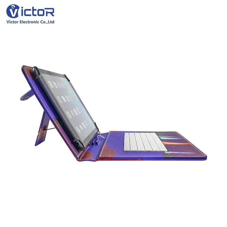 Fancy Artwork 10 Inch Kickstand Tablet Case with Wired Keyboard