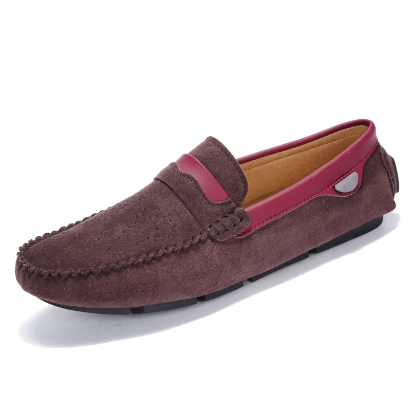 Men Soft suede moccasin Driving Loafers leather moccasin shoe comfort casual shoe