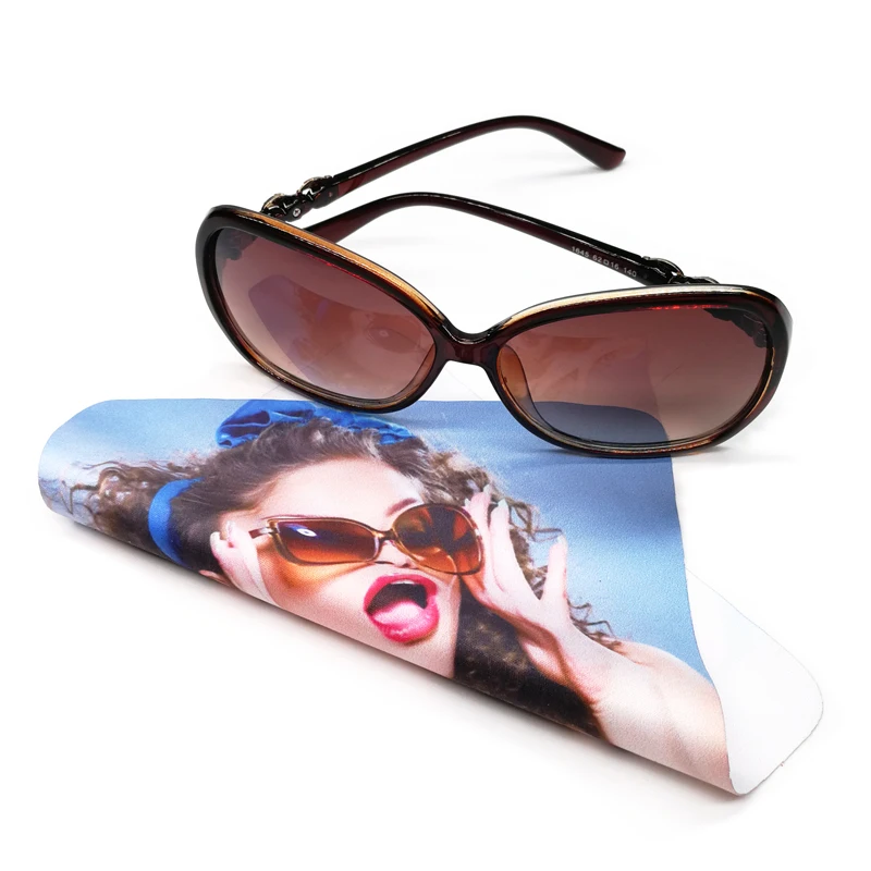 Custom Logo Printed Microfiber Glasses Sunglasses Eyeglasses Cleaning Cloth