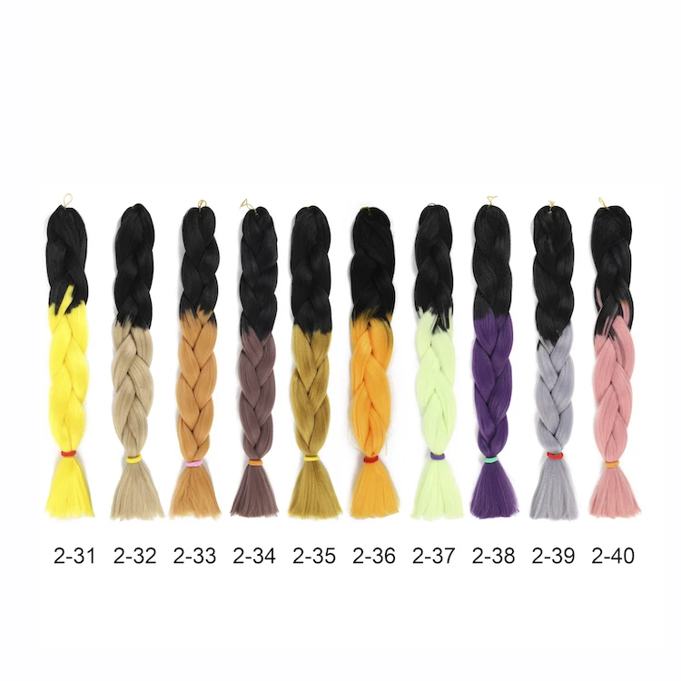 Bestselling african style hair bulk ombre braiding hair