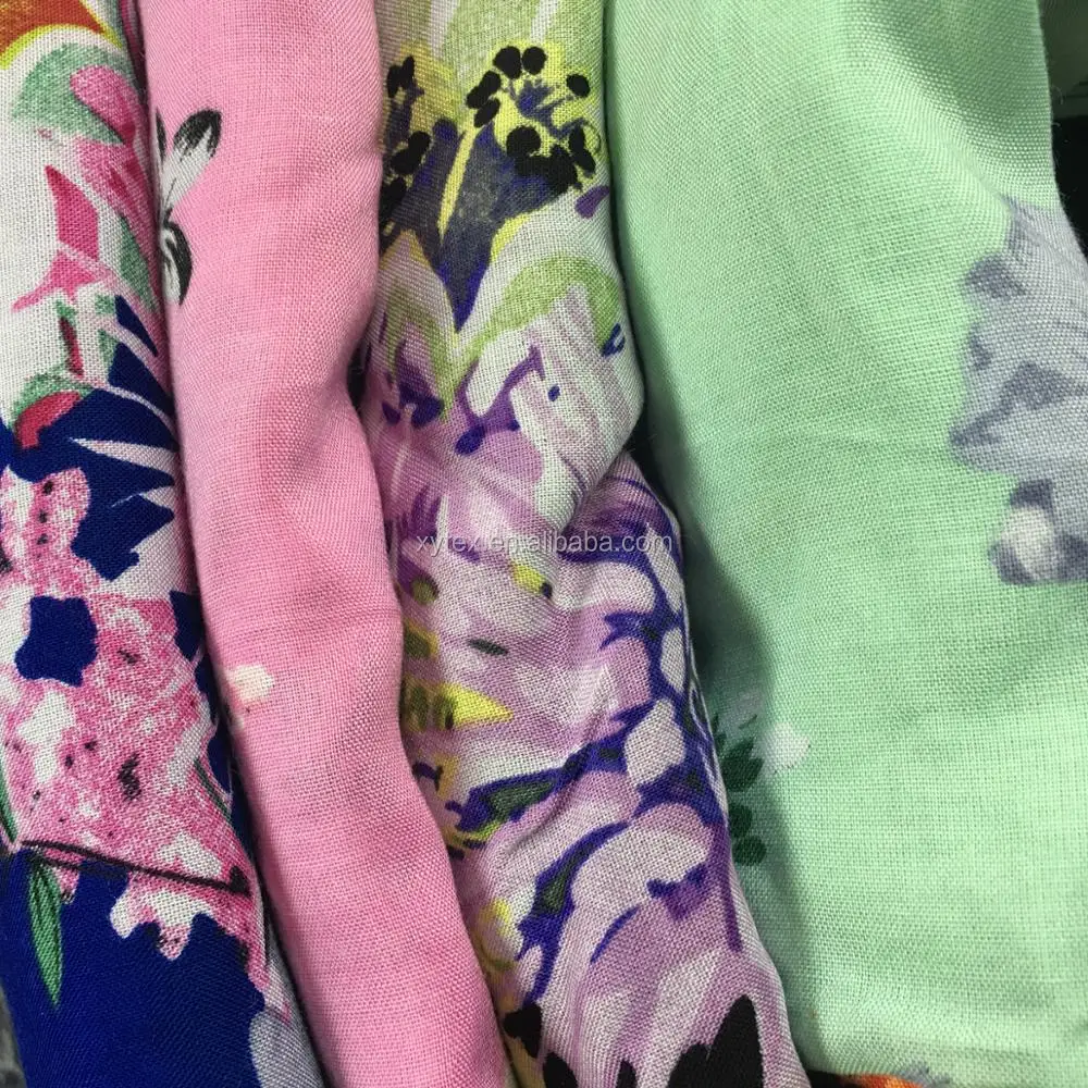 Support custom floral printed pattern viscose fabric manufacturer