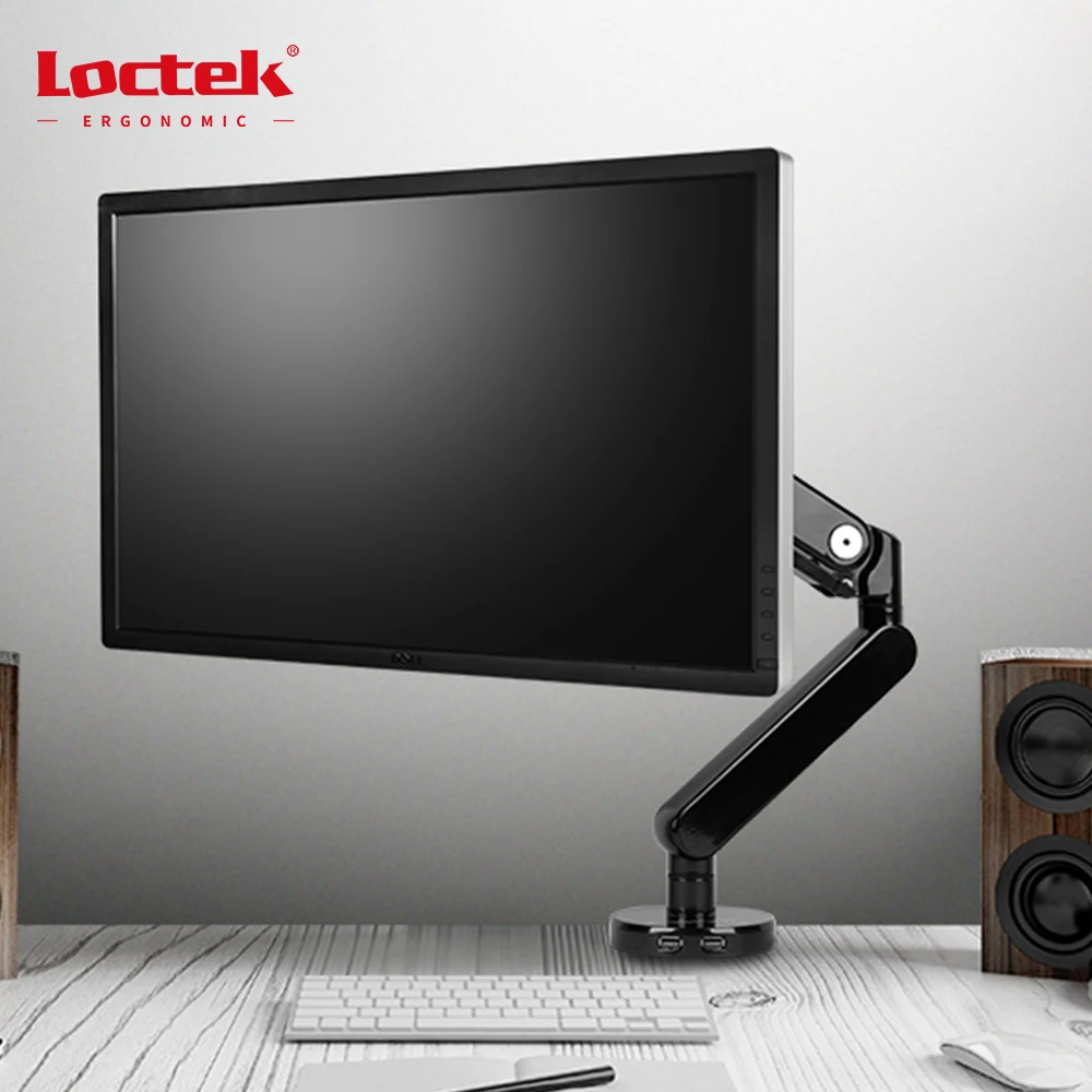 Эргономичный монитор с пружиной 17-30 дюймов, алюминиевый монитор с газовой пружиной, Arm Loctek DLB530