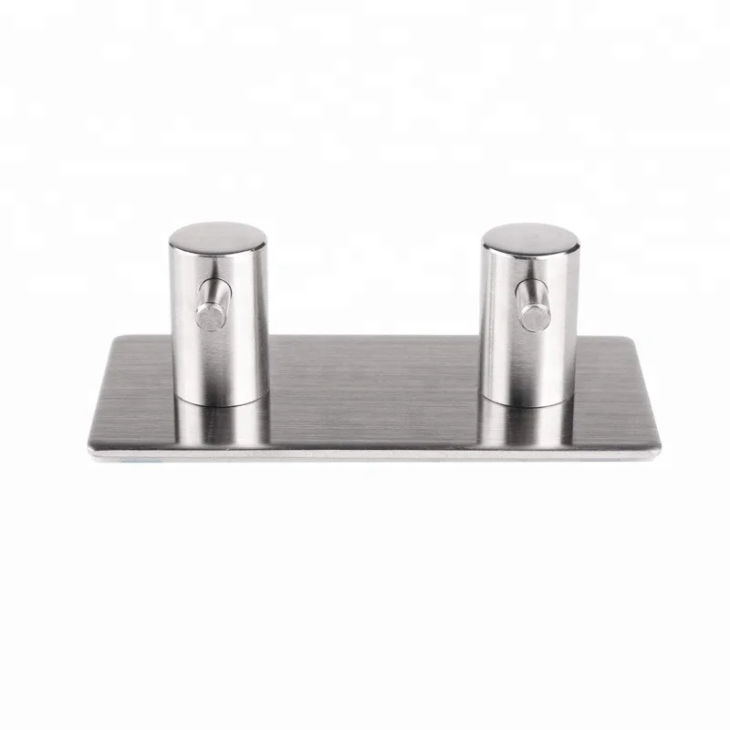 Bathroom Wall Adhesive Double Robe Hook
