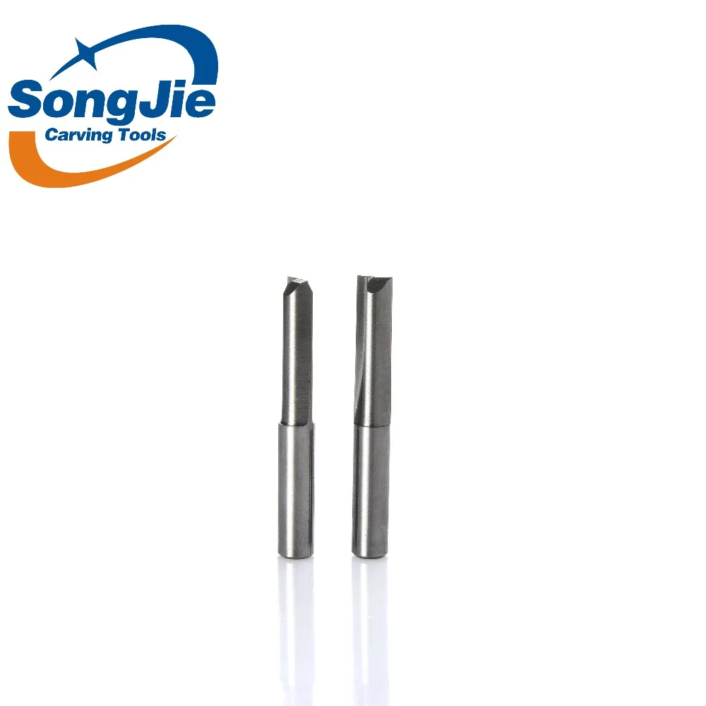 SHK 6mm Double flute straight engraving bits engraving and milling tools with high material