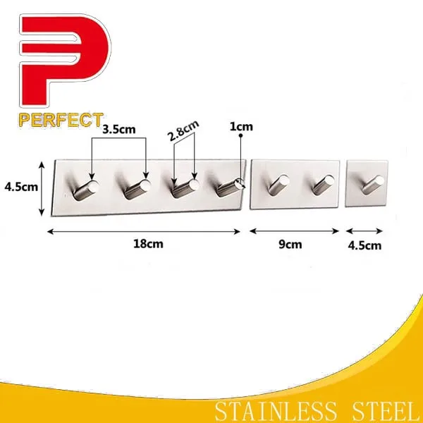 Self Adhesive Stainless Steel Hook Towel Hook