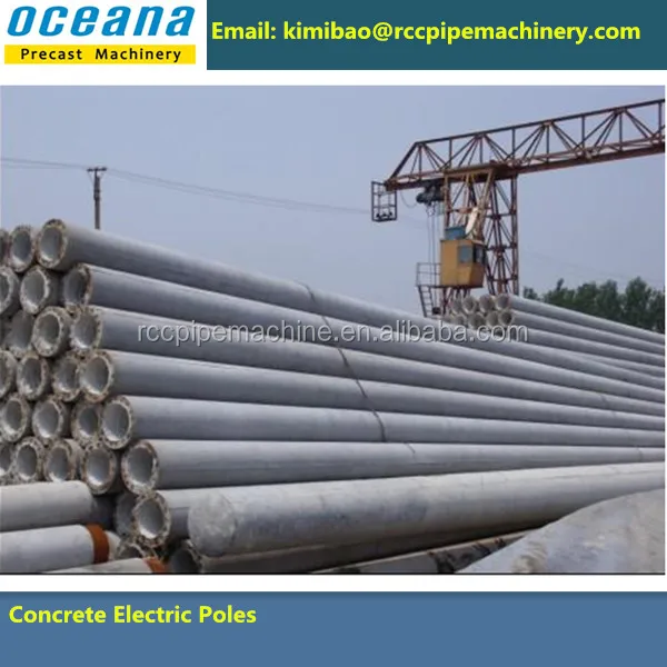 Electric concrete pole making machine with mold production line