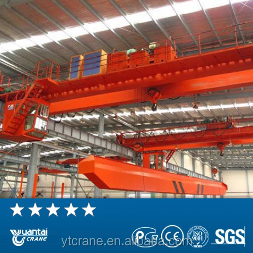 100 Ton Special High Lifting Capacity Overhead Crane Price Bridge Crane CE SGS ISO 19.5~35m 400/80t Yuantai -25~40 Celsius QU120