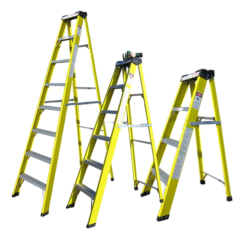 Lowes price easy folding non-slip frp step ladder