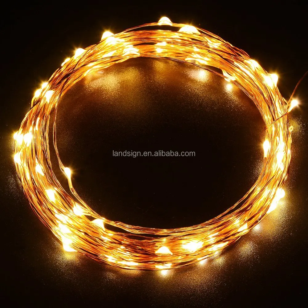 Новый 100 работает открытый garden party рождество солнечный свет строка, светодиодные солнечный свет строка