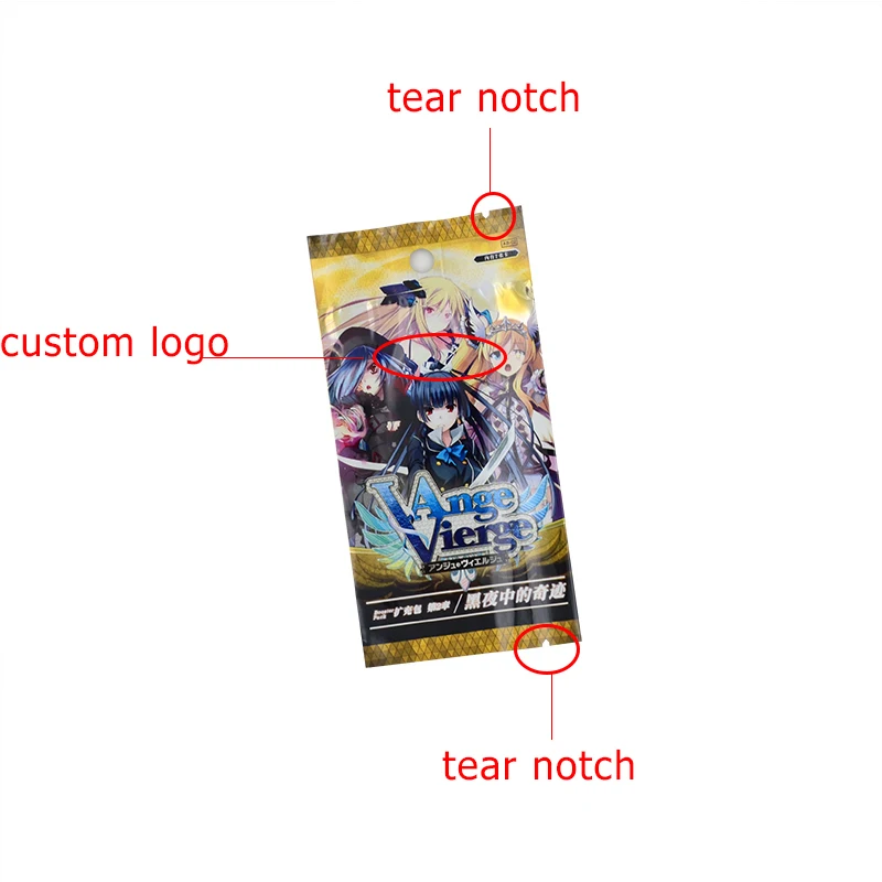 Aluminum Foil Laminated Trading Cards Poker Packaging Poly Bags/