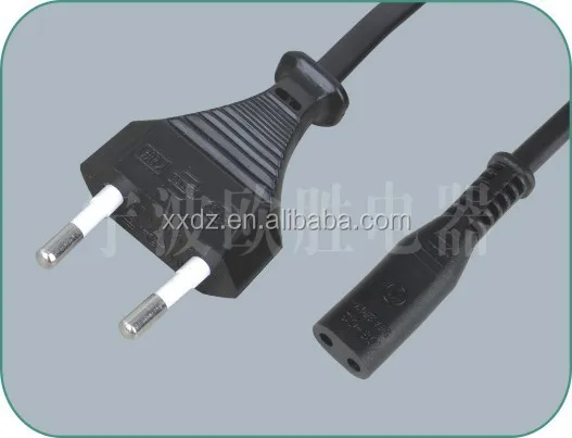 SCHUKO power cord with C7 connector