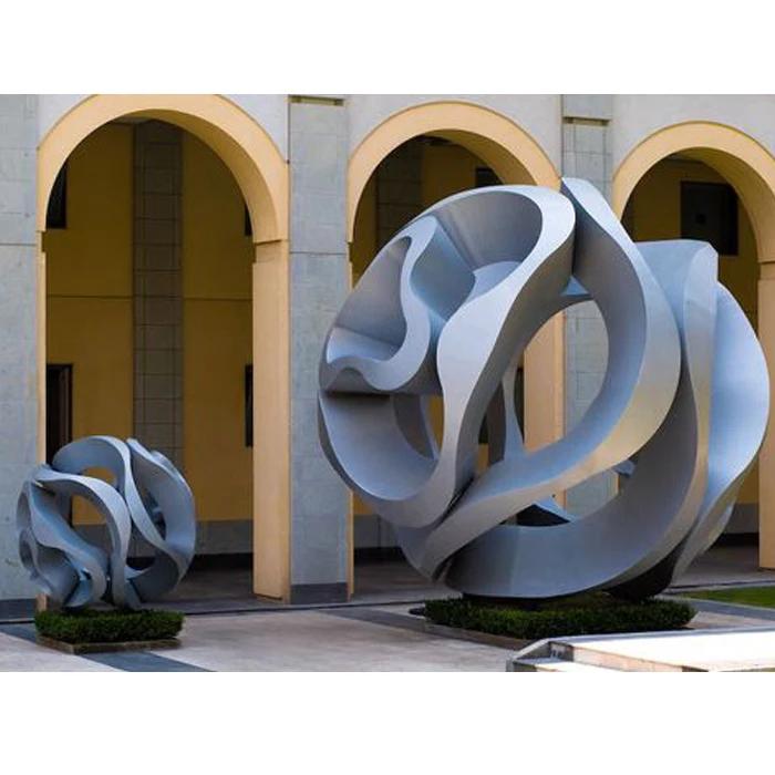 Modern Art Outdoor Stainless Steel Sculpture Hollow Ball