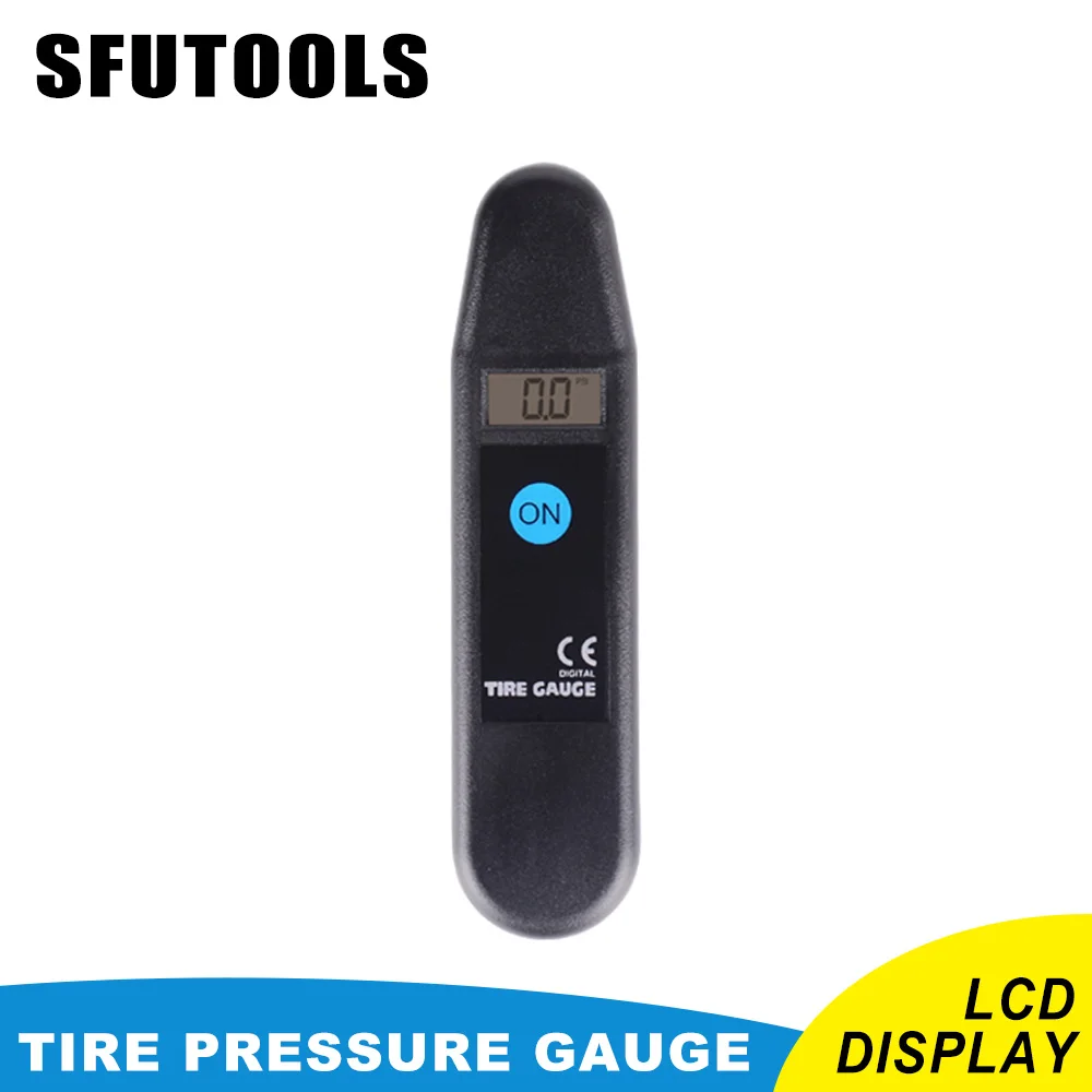 SFUTOOLS Bicycle Bike Car Tire Diagnostic LCD Display Universal Car Digital Tire Pressure Tool Gauge Tpms Tyre Valve 3-150psi Ce