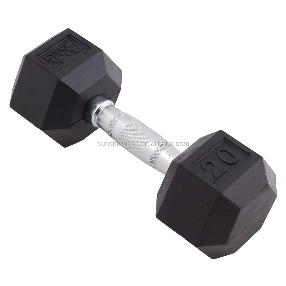 Rubber Hex Dumbbell