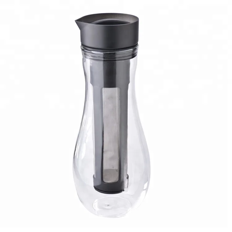 Portable  Large Capacity 1500ml Glass Cold Brew Coffee Pot Filter Dripper Maker