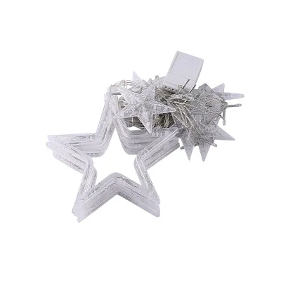 
AC 110V or 220V Holiday Lighting LED Fairy Star Curtain String luminarias Garland Decoration Christmas Wedding Light 2M 