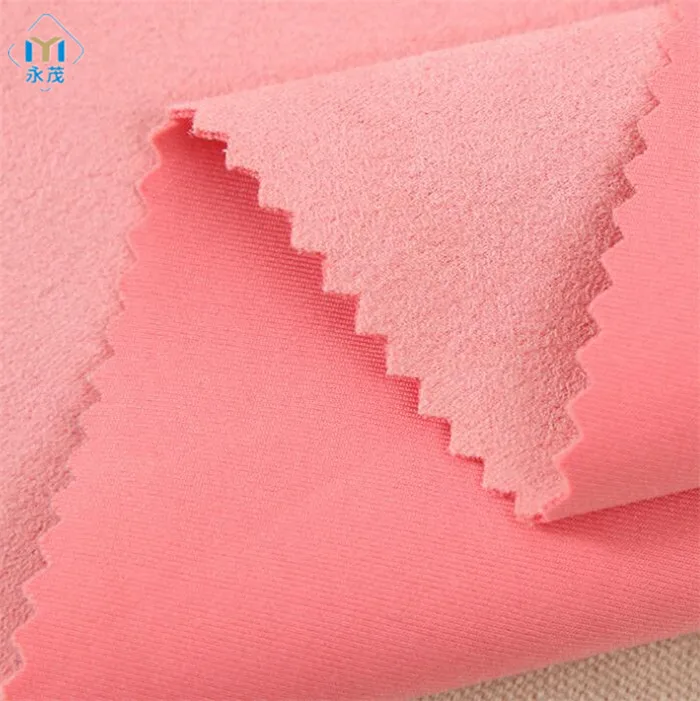 huzhou new fashion polyester spandex scuba suede fabric