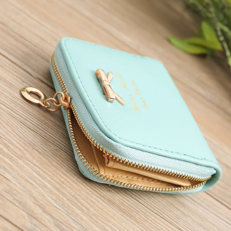 Fashion New Style Hot Selling bow-knot Short Section Wallet For Women,Lady Small Coin Purse Card Holder