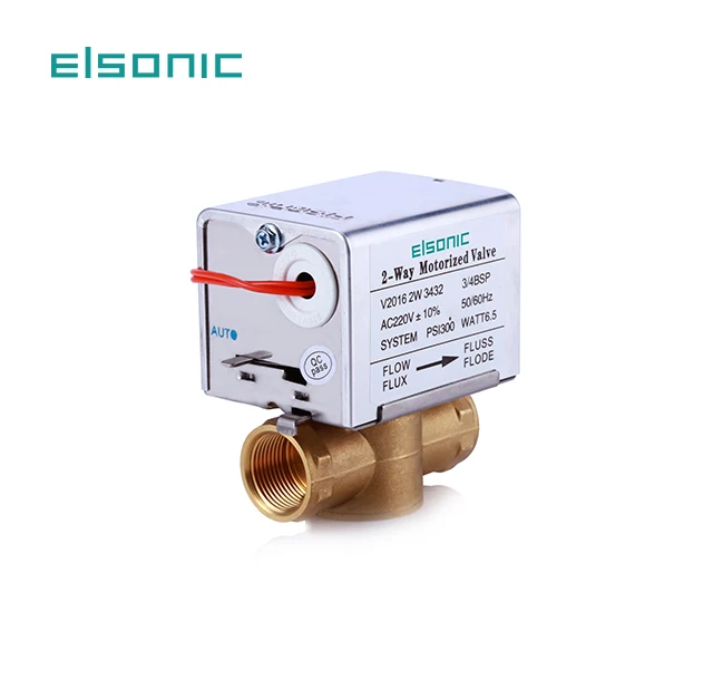 fan coil unit motor with spring return  on off zone 3 way automatic control brass motorized zone valve