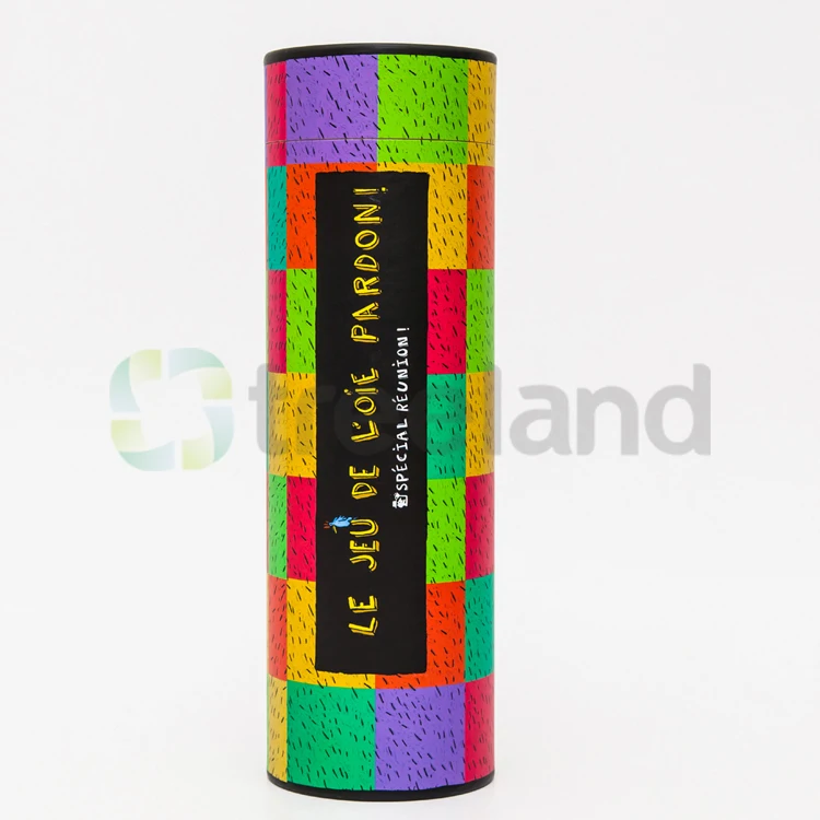 round luxury cardboard tube gift box t shirt wholesale packaging