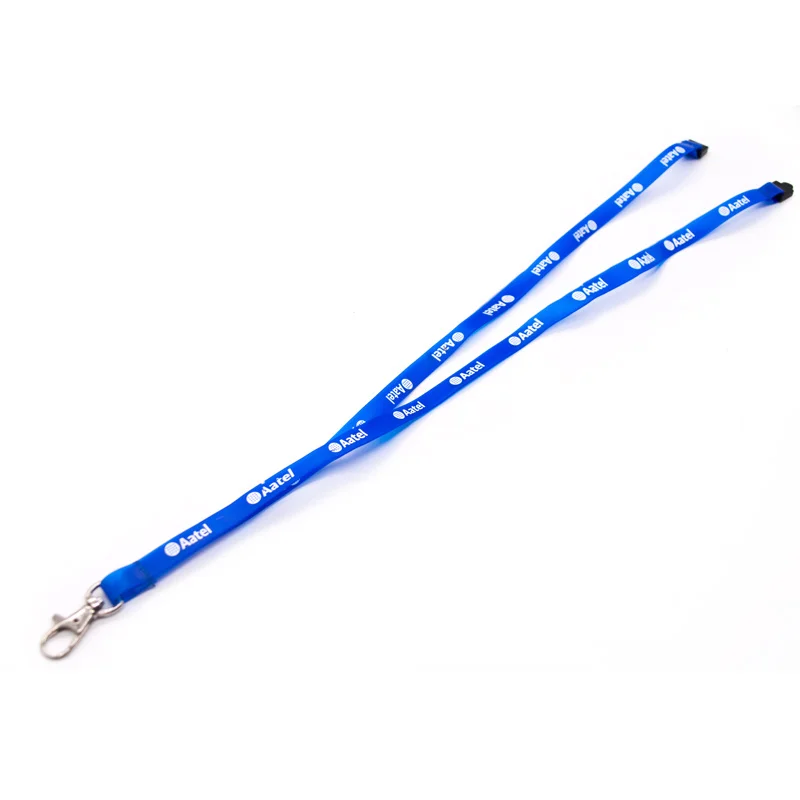 
1.0cm custom logo printed waterproof plastic pvc neck lanyard with badge reel 