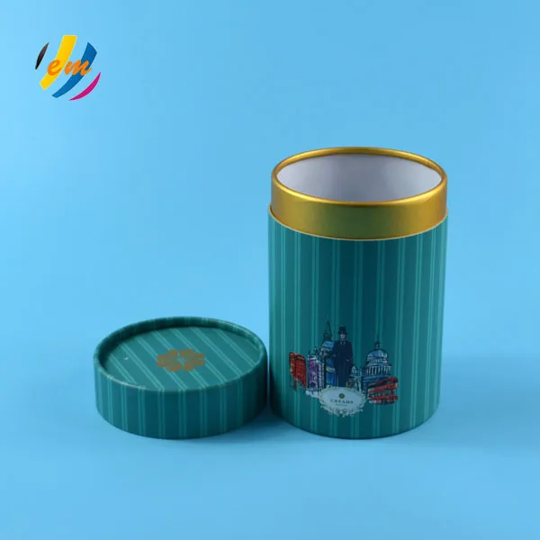 Новый дизайн, изготовленный на заказ, печатный бумажный тубус для упаковки подарков