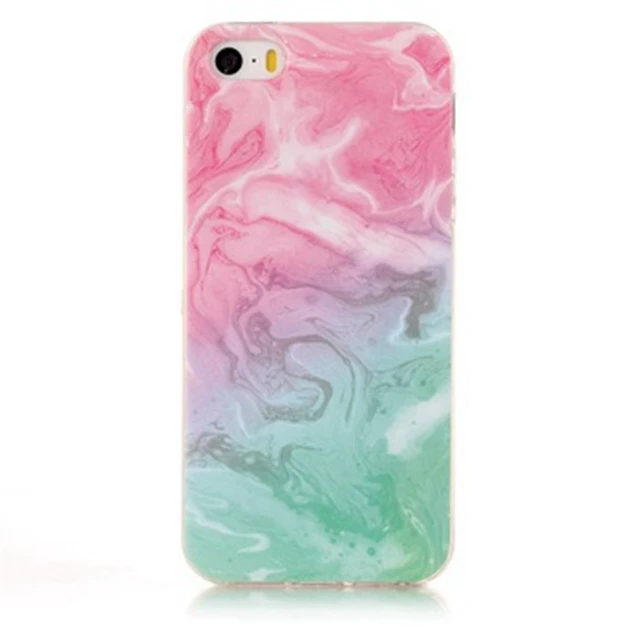 Мраморный дизайн ТПУ чехол для телефона задняя крышка для Iphone 5S Se 5