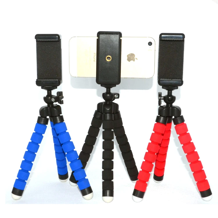 Wholesale Metal Aluminium Sport Camera Phone Tripod Stand Holder Premium Smart Small Selfie Stick Octopus Phone Tripod with 1/4