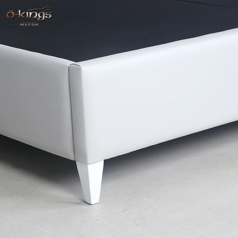 Home decor bed with tufted headboards,hotel bed frame in China OKS-0596