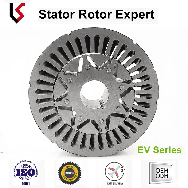 
Hybrid or electric driven car bldc motor stator and rotor OD 175 ID 110 slots 36 axle 38 silion steel lamination core 