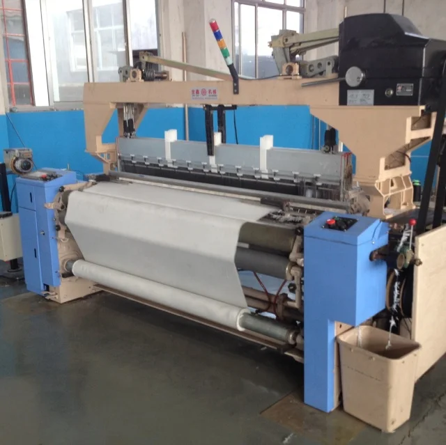 Textile weaving machine high speed air jet loom