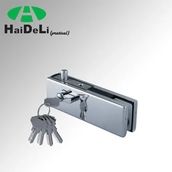 
High quality bottom glass door floor lock patch fitting lock 