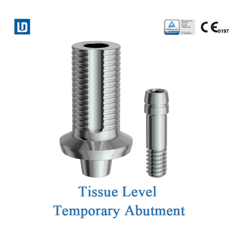 MSLD LeadOss titanium Korea dental implant temporary abutments compatible with ITI Straumann