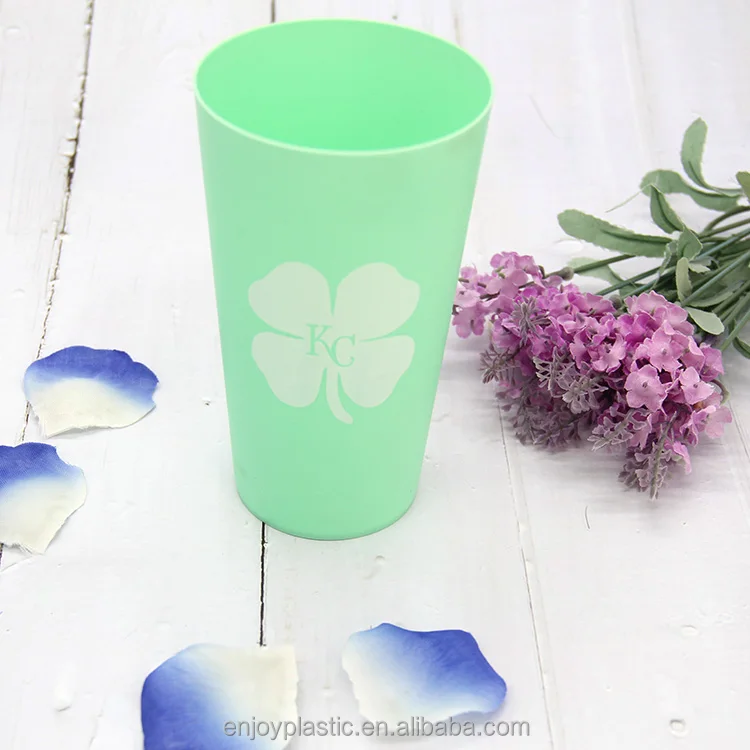 Wholesale pp plastic custom color frosted beer cups for drinking.
