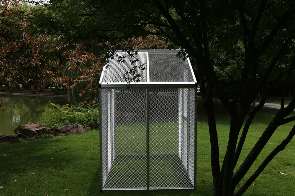 
Wholesale Aluminium pet wedding decoration outdoor bird cage animal house 