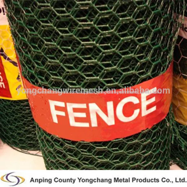 2014 pvc coated hexagonal mesh