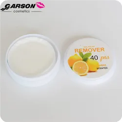 New Garson Cosmetics Fruit Flavor Good Quality Nail Polish Remover Wipes Pads nail polish remover