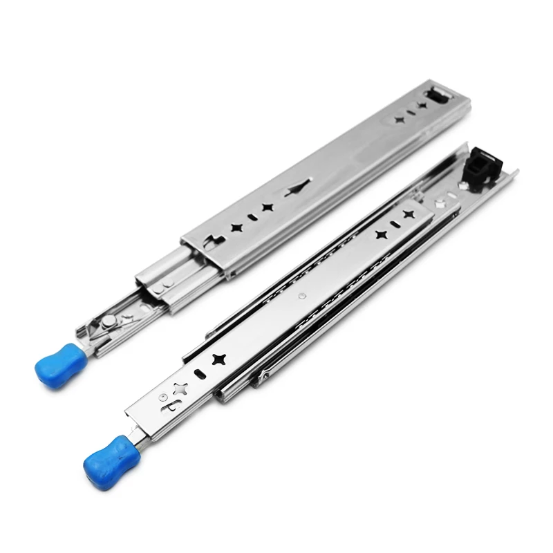 53MM 3 Fold Full Extension Self-Lock Function  Furniture Drawer Cabinet Slide Modern Hot Slide