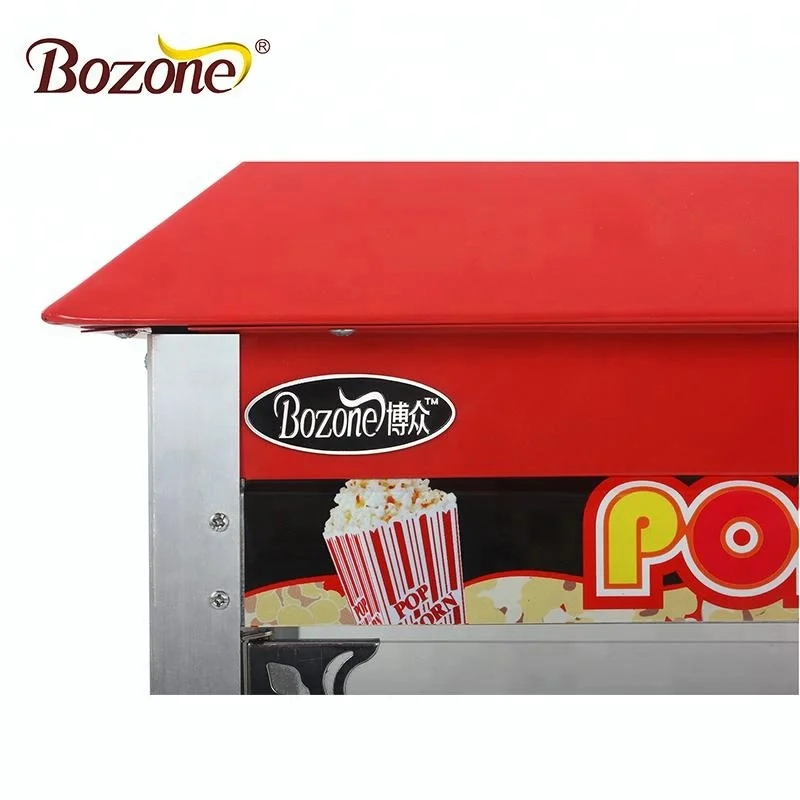 EB-05C 8Oz Non-stick Old Fashioned Snack Making China Automatic Electric Commercial Popcorn Machine With Cart